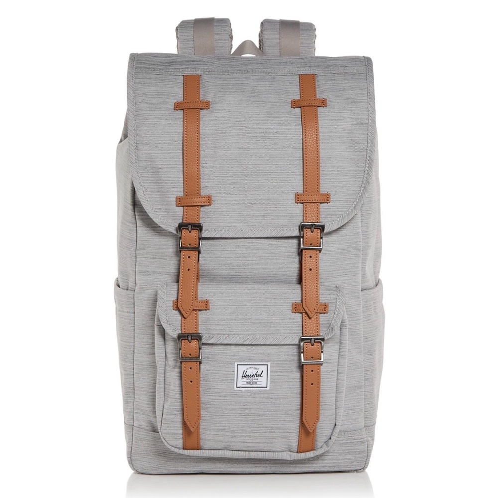 HERSCHEL SUPPLY COMPANY Little America Backpack in Light Gray Crosshatch